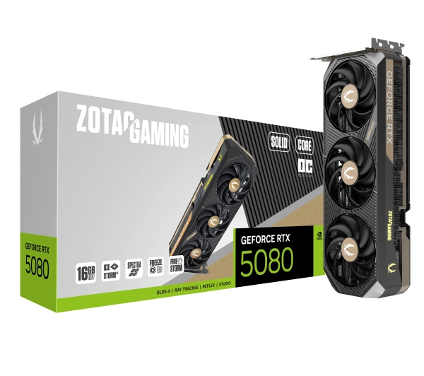 Zotac Gaming GeForce RTX 5080 SOLID CORE OC 16GB GDDR7 256bit DLSS 4