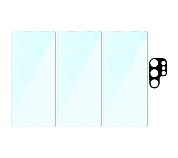 Bizon 3x Szkło hartowane + szybka na aparat Clear 2 Pack do Galaxy S25 Ultra