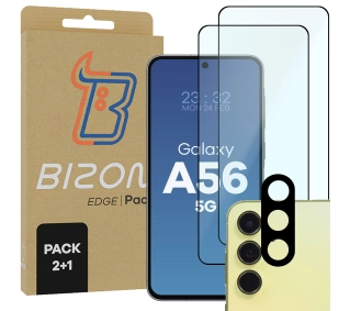 Bizon 2x Szkło + szybka na aparat Edge 2 Pack do Galaxy A56 5G