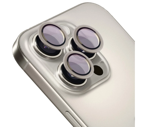 Bizon na aparat z aplikatorem Snap Lens do iPhone 16 Pro/16 Pro Max szara ramka