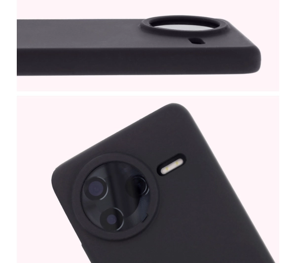 Bizon Silikonowe Soft do Xiaomi Poco F7 Pro Czarny