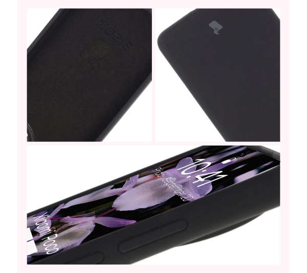 Bizon Silikonowe Soft do Xiaomi Poco F7 Pro Czarny