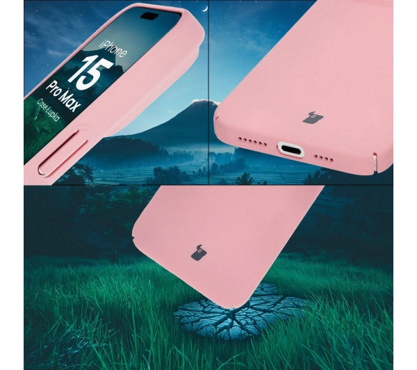 Bizon Łupka do iPhone 15 Pro Max Różowy