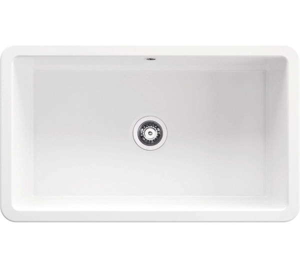 Zlewozmywaki kuchenne - Deante Lumi ZCU_610D Ceramiczny Biały