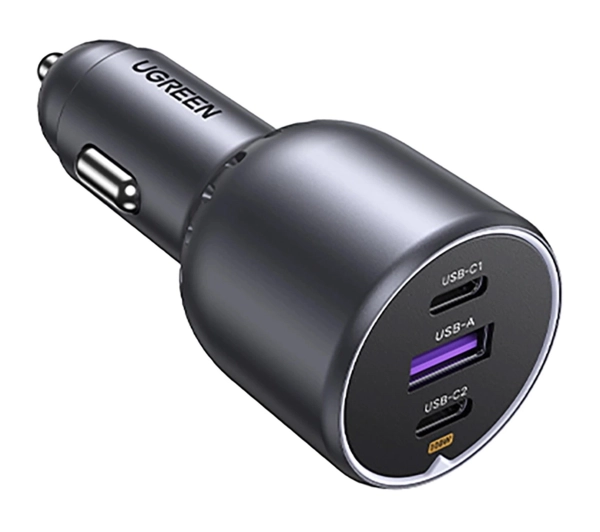 UGREEN EC705 USB + 2x USB-C 130W + kabel 1m 5A Czarny