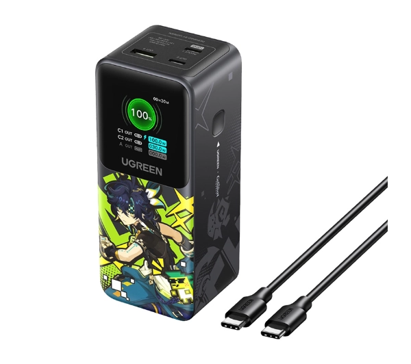 Powerbank UGREEN PB721 20000 mAh Genshin Impact 130W Czarny