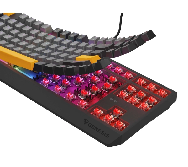 Genesis Thor 230 TKL US RGB Outemu Red Szary