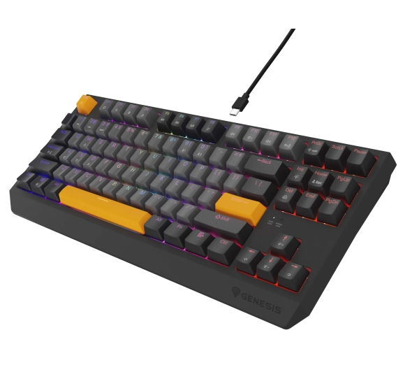 Genesis Thor 230 TKL US RGB Outemu Red Szary