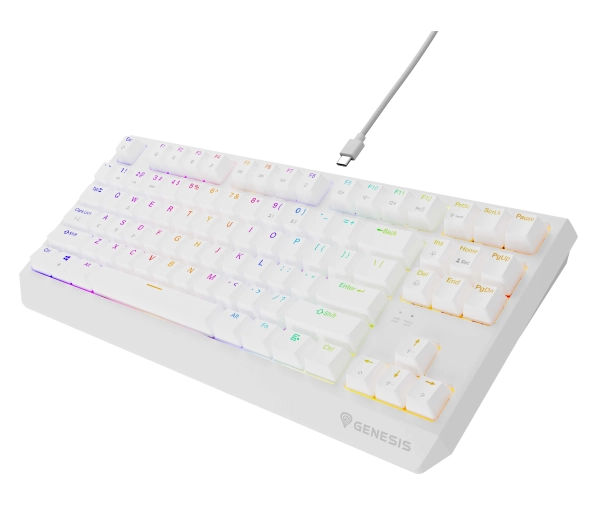 Genesis Thor 230 TKL US RGB Outemu Red Biały