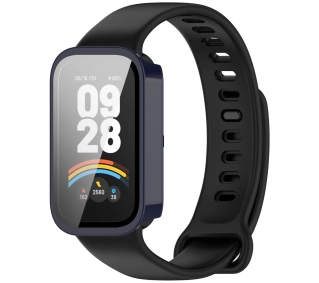 Bizon ze szkłem do  Xiaomi Mi Smart Band 9 Active / Xiaomi Redmi Band 3 niebieski