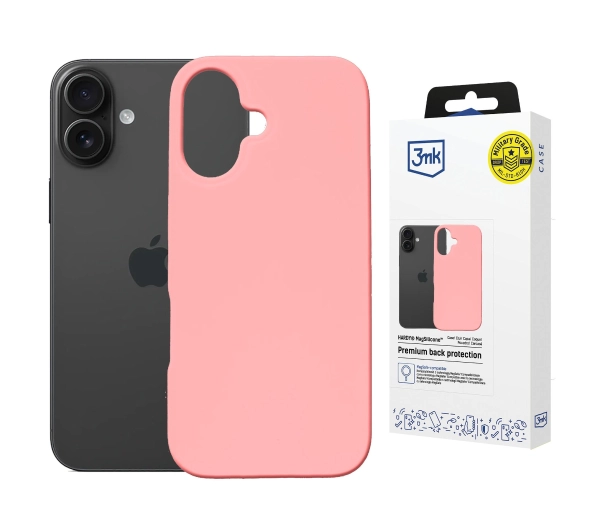 3mk Hardy MagSilicone Pink do iPhone 16