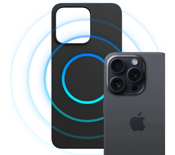 3mk Hardy MagSilicone Graphite do iPhone 15 Pro