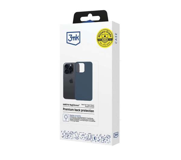 3mk Hardy MagSilicone Royal Blue do iPhone 15 Pro Max Niebieski