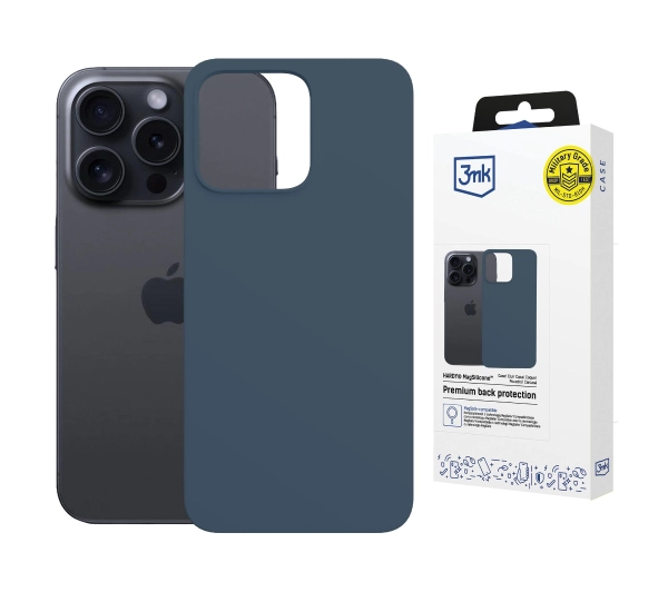 3mk Hardy MagSilicone Royal Blue do iPhone 15 Pro Max Niebieski