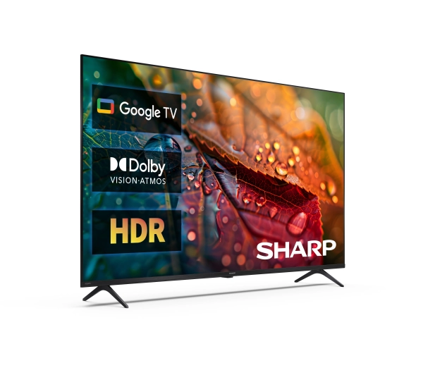 Sharp 50HL4765E 50" LED 4K GoogleTV Dolby Vision Dolby Atmos HDMI 2.1 DVB-T2 - Kup na Raty - RRSO 0%