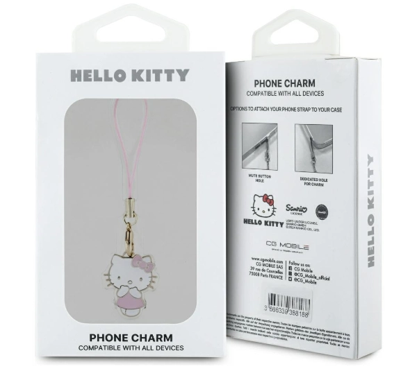 Hello Kitty Charm Kitty Cute Różowy