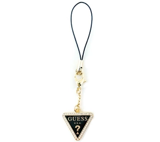 Guess Triangle Diamond Charm with Rhinestones Złoty