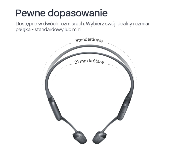 Shokz OpenRun Pro 2 Mini Przewodnictwo kostne Bluetooth 5.3 Czarny - ⚡ EURO HIT CENOWY! ⚡ - Kup na Raty - RRSO 0%