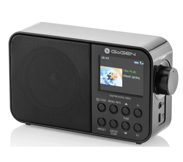 GoGEN DAB 500 BTC Radio FM DAB+ Czarny