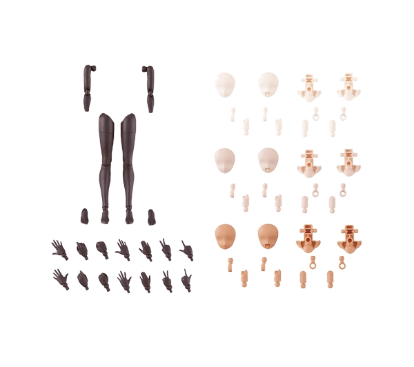 Bandai 30MS OPTION BODY PARTS ARM PARTS & LEG PARTS (BROWN)