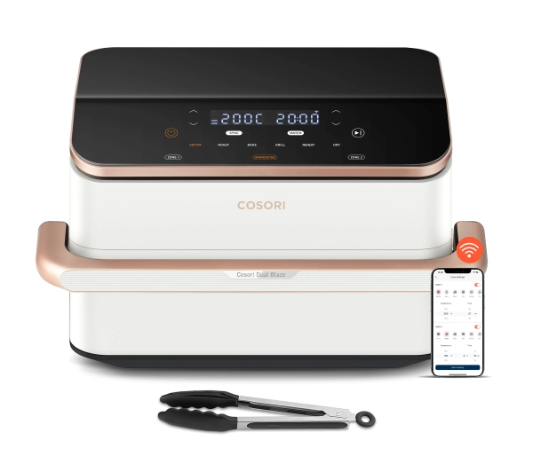 Frytkownice - Cosori Dual Blaze TwinFry CAFTF101SWEUR 2800W 10l Aplikacja mobilna