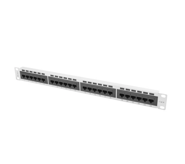 Lanberg PPU6-1024-S 24 PORT 1U 19" KAT.6 UTP Szary