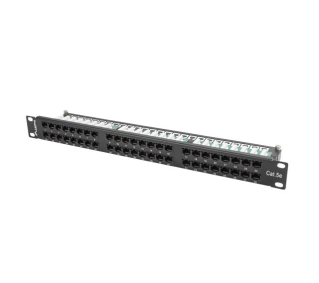 Lanberg PPU5-1048-B 48 PORT 1U 19" KAT.5E UTP Czarny