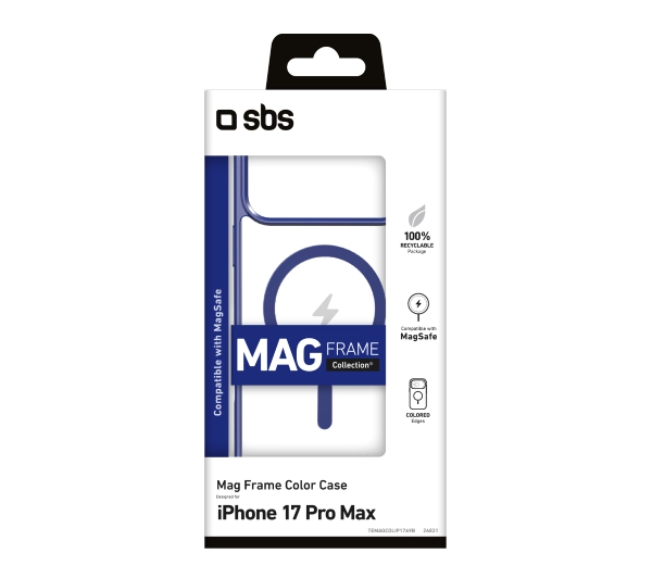SBS Mag Frame do iPhone 17 Pro Max Niebieski