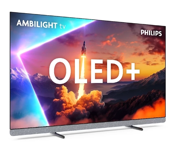 Philips OLED+ 55OLED910/12 55" OLED 4K 144Hz Google TV Funkcje AI Ambilight Dolby Vision Dolby Atmos Dźwięk B&W HDMI 2.1 - Kup na Raty - RRSO 0%
