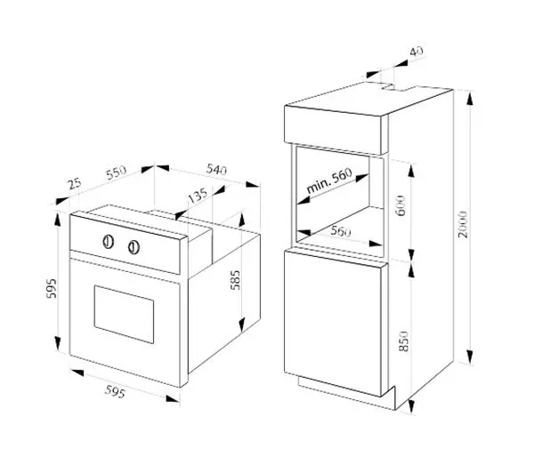 Amica EB7541HB Fine Termoobieg Czarny - Kup na Raty - RRSO 0%