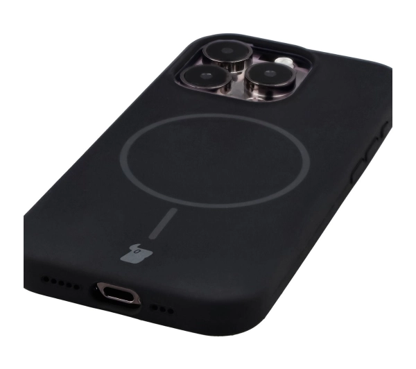 Bizon Soft z MagSafe do Apple iPhone 15 Pro Czarny