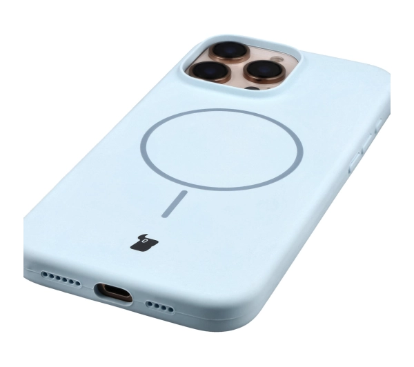 Bizon Soft z MagSafe do Apple iPhone 16 Pro Max Jasnoniebieski