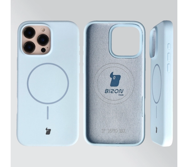 Bizon Soft z MagSafe do Apple iPhone 16 Pro Max Jasnoniebieski