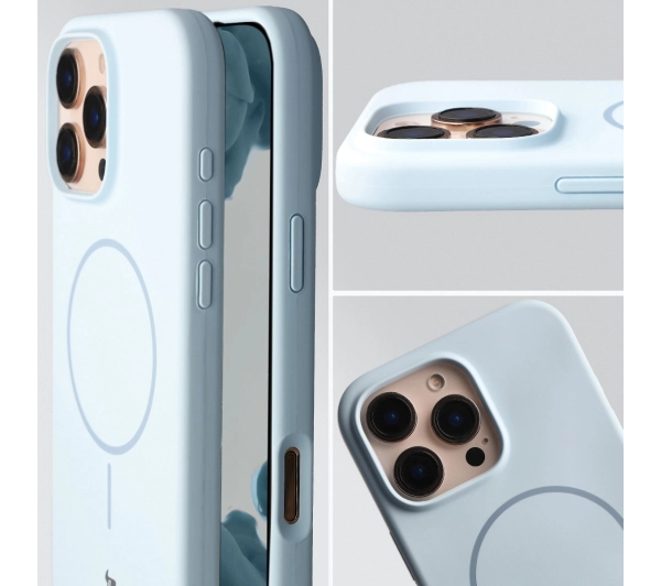 Bizon Soft z MagSafe do Apple iPhone 16 Pro Max Jasnoniebieski