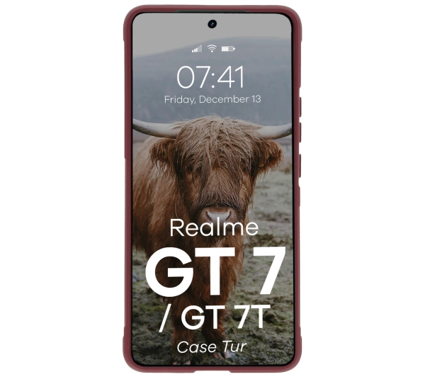 Bizon Tur do Realme GT 7 / Realme GT 7T Ciemnofioletowy