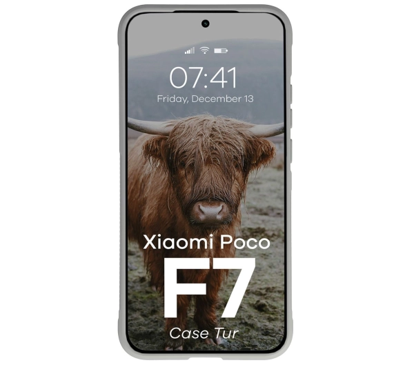 Bizon Tur do Xiaomi Poco F7 Jasnoszary