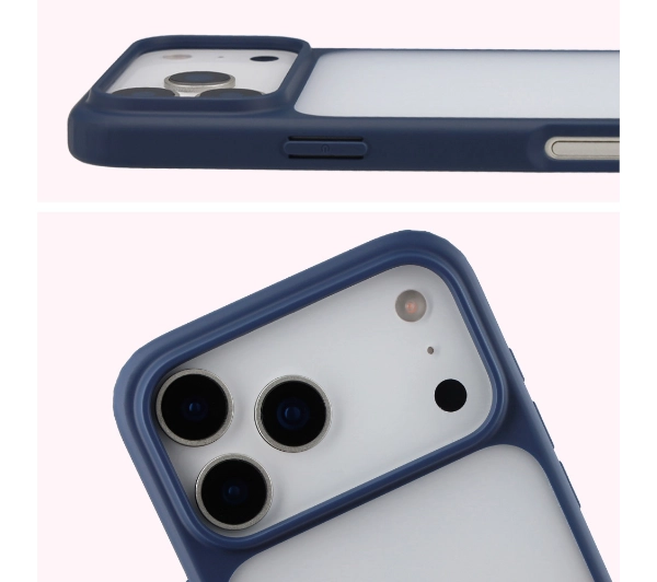 Bizon Angelo do Apple iPhone 17 Pro Max z niebieską ramką