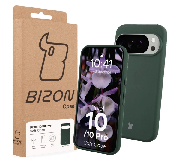 Bizon Soft do Google Pixel 10 / Google Pixel 10 Pro Ciemnozielony