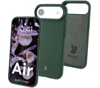 Bizon Silikonowe Soft do Apple iPhone Air Ciemnozielony