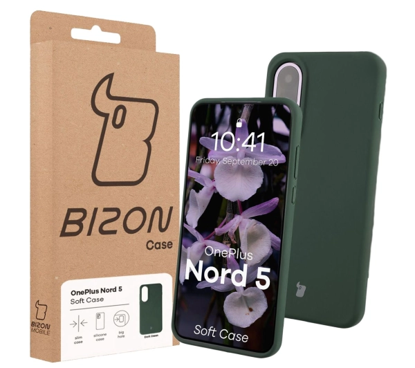Bizon Soft do OnePlus Nord 5 Ciemnozielony
