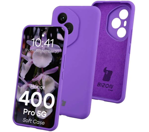 Bizon Soft do Honor 400 Pro 5G Fioletowy