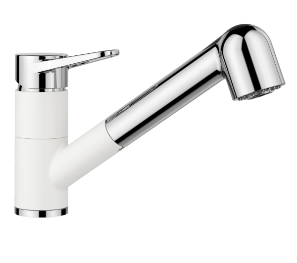 Baterie kuchenne - Blanco WEGA-S II 526421 Chrom/Biały
