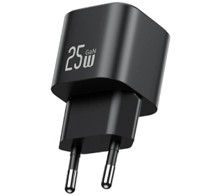 USAMS JC Series CC289 25W GaN Mini USB-C Czarny