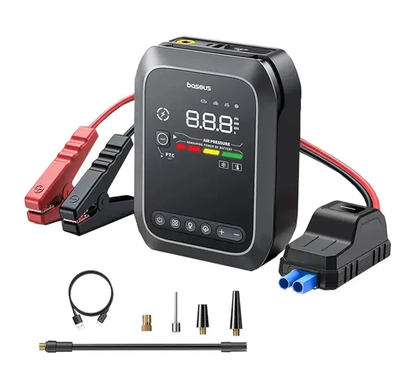 Baseus Primetrip Series Super Energy 4w1 Car Jump Starter 3000mAh 1200A Czarny