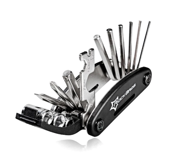 RockBros 16w1 Narzędzie wielofunkcyjne MultiTool do naprawy rowerów - czarne 16w1 Narzędzie wielofunkcyjne MultiTool do naprawy rowerów - czarne