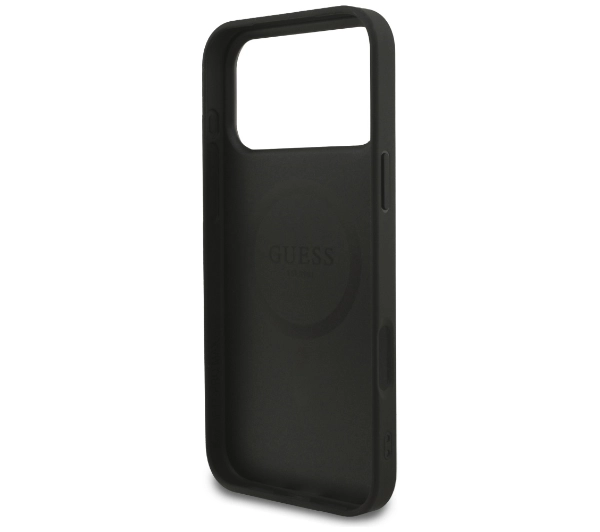 Guess 4G Strap Triangle Logo MagSafe do iPhone 17 Pro Max czarny
