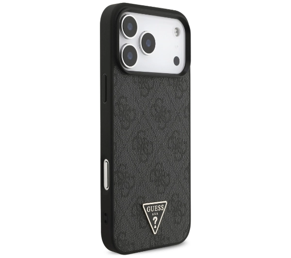 Guess 4G Strap Triangle Logo MagSafe do iPhone 17 Pro Max czarny