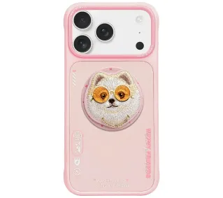 Nimmy Glasses Cool Dog MagSafe do iPhone 17 Pro Max Różowy