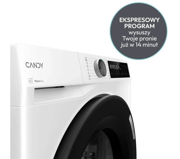Candy ProDry 500 Slim BRS 7N2BX-S Funkcje AI 46,0cm 7kg Zdalne sterowanie - Kup na Raty - RRSO 0%