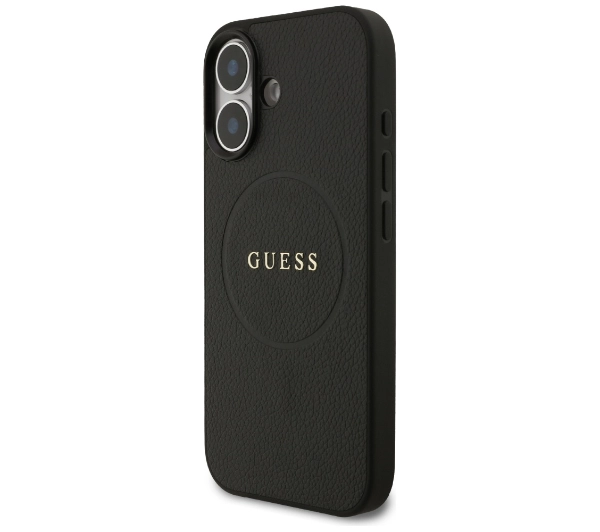 Guess Grained Ring MagSafe do iPhone 17 czarny